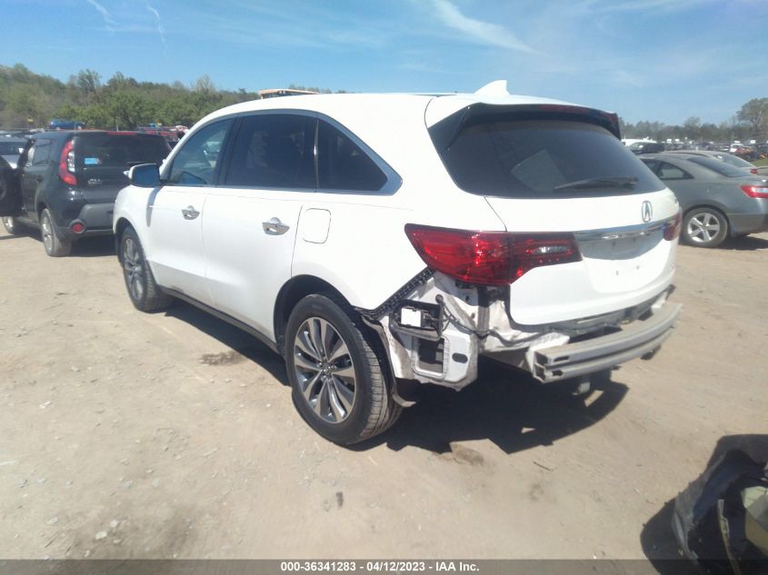 2016 ACURA MDX W/TECH/W/TECH - 5FRYD4H4XGB030512