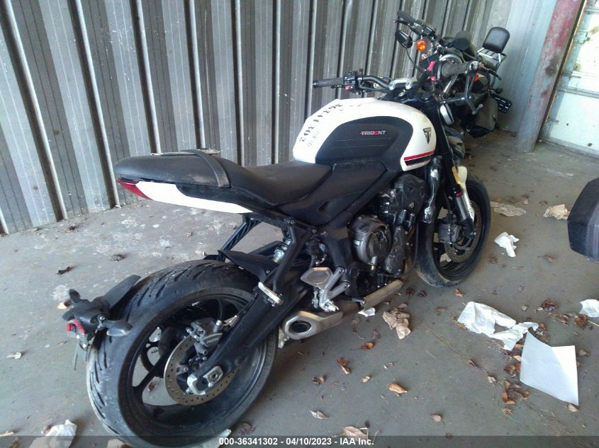 2022 TRIUMPH MOTORCYCLE TRIDENT 660 SMTL10UL0NTAF7996