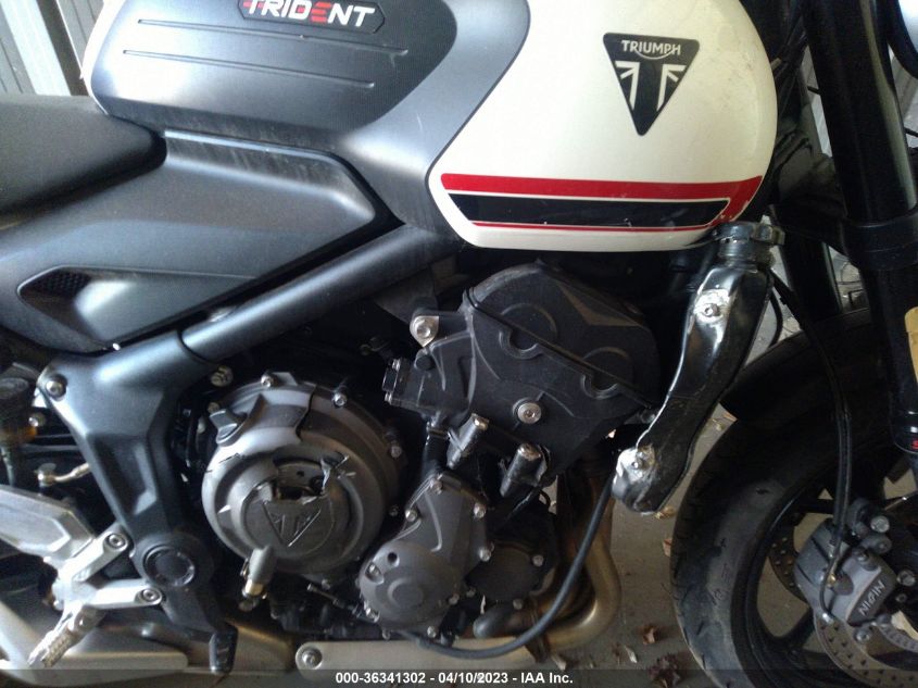2022 TRIUMPH MOTORCYCLE TRIDENT 660 SMTL10UL0NTAF7996