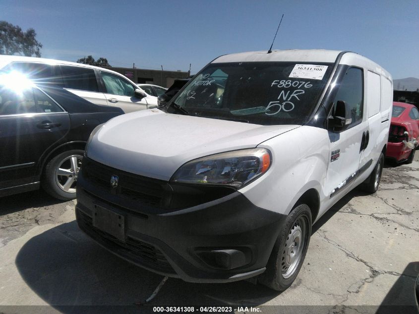 2017 RAM PROMASTER CITY CARGO VAN TRADESMAN ZFBERFAB4H6F88076