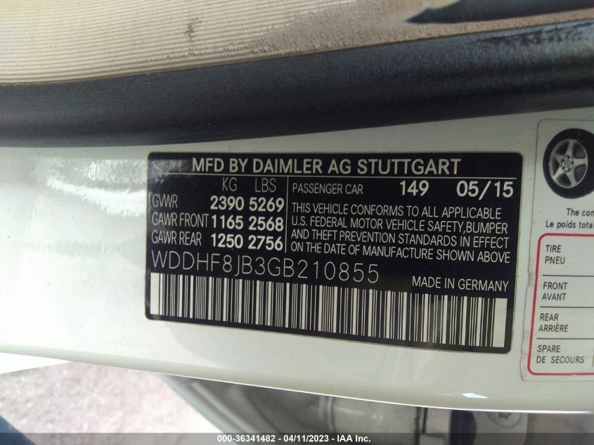 2016 MERCEDES-BENZ E-CLASS E 350 - WDDHF8JB3GB210855