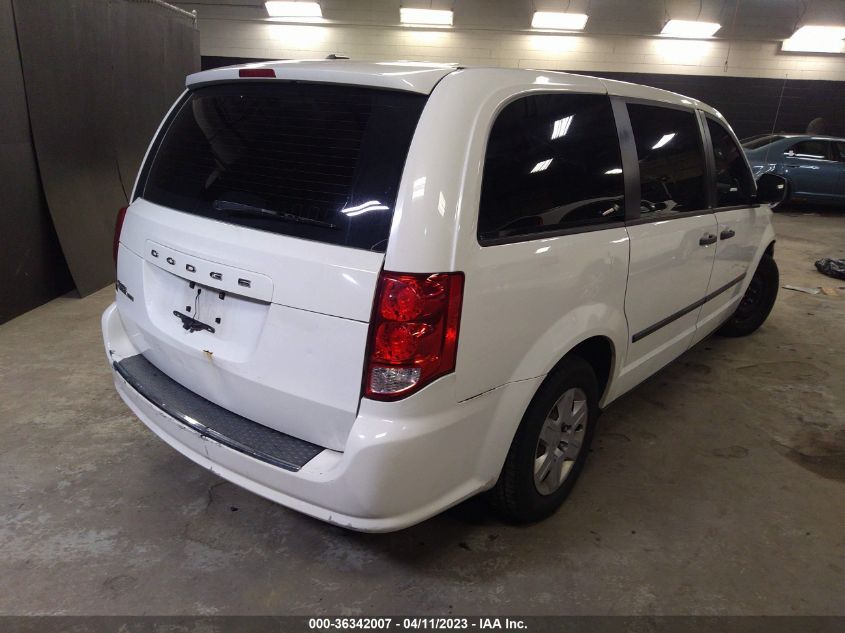 2013 DODGE GRAND CARAVAN AMERICAN VALUE PKG - 2C4RDGBGXDR619540