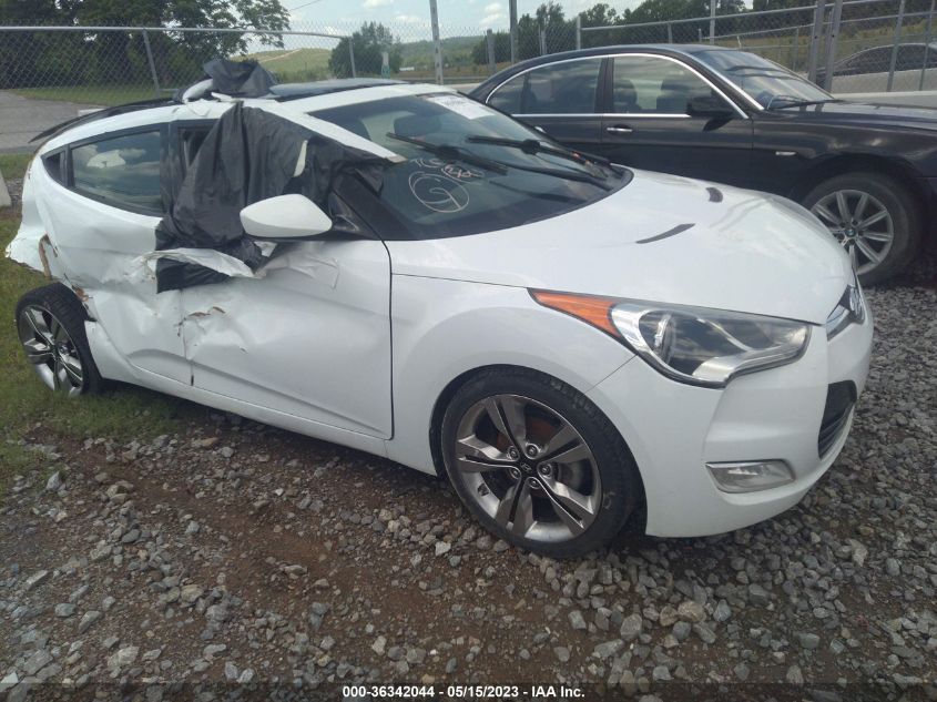 2013 HYUNDAI VELOSTER W/BLACK INT - KMHTC6AD2DU160397