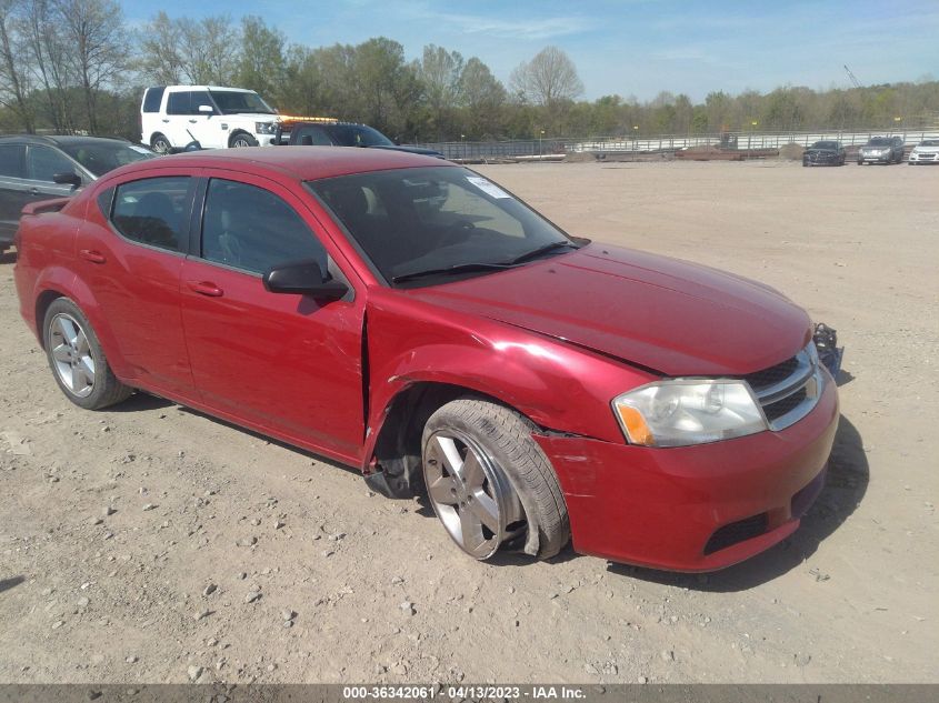 2013 DODGE AVENGER SE - 1C3CDZAB9DN658239
