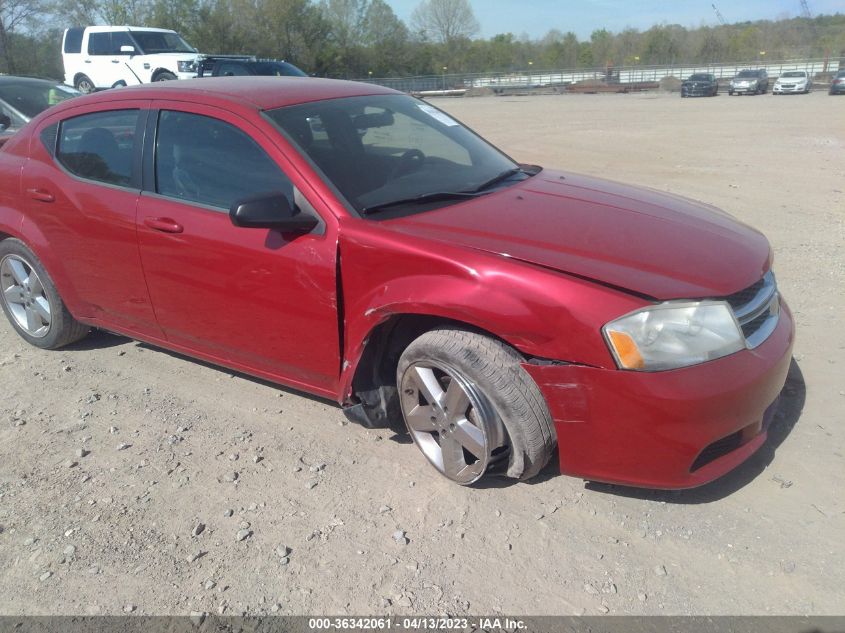 2013 DODGE AVENGER SE - 1C3CDZAB9DN658239