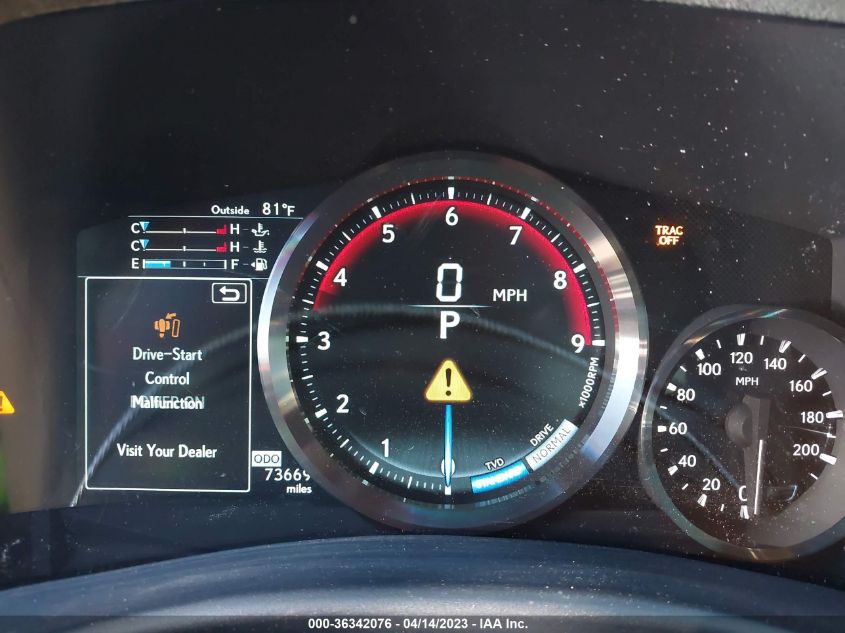 2016 LEXUS GS F JTHBP1BL1GA000416