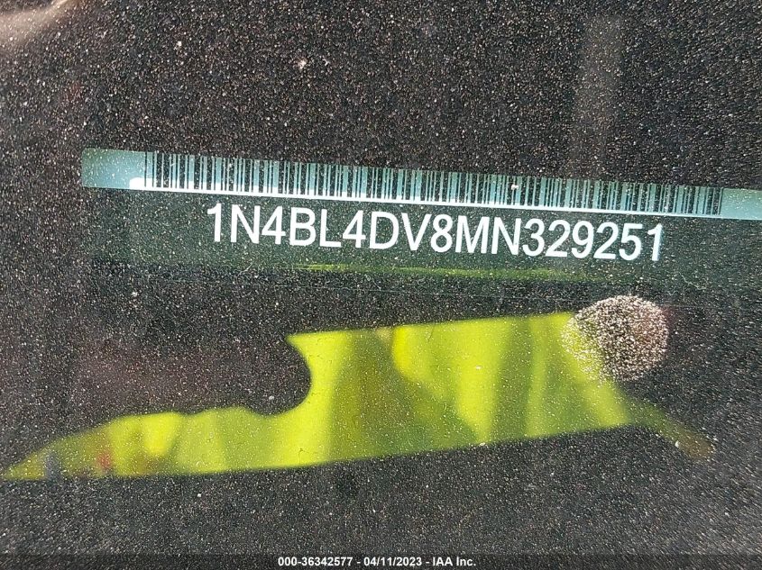 2021 NISSAN ALTIMA 2.5 SV - 1N4BL4DV8MN329251