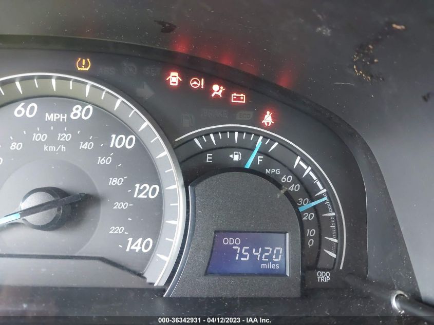 2013 TOYOTA CAMRY L/LE/SE/XLE - 4T4BF1FK8DR315649
