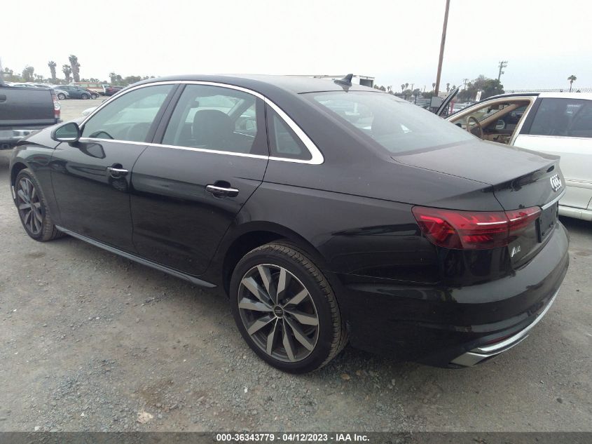 2022 AUDI A4 SEDAN PREMIUM PLUS - WAUBBAF48NN010544