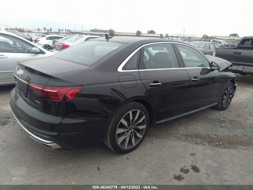 2022 AUDI A4 SEDAN PREMIUM PLUS - WAUBBAF48NN010544