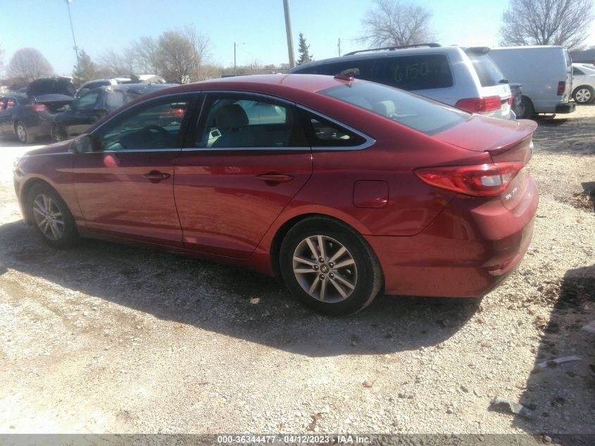 2015 HYUNDAI SONATA 2.4L SE - 5NPE24AF2FH203140