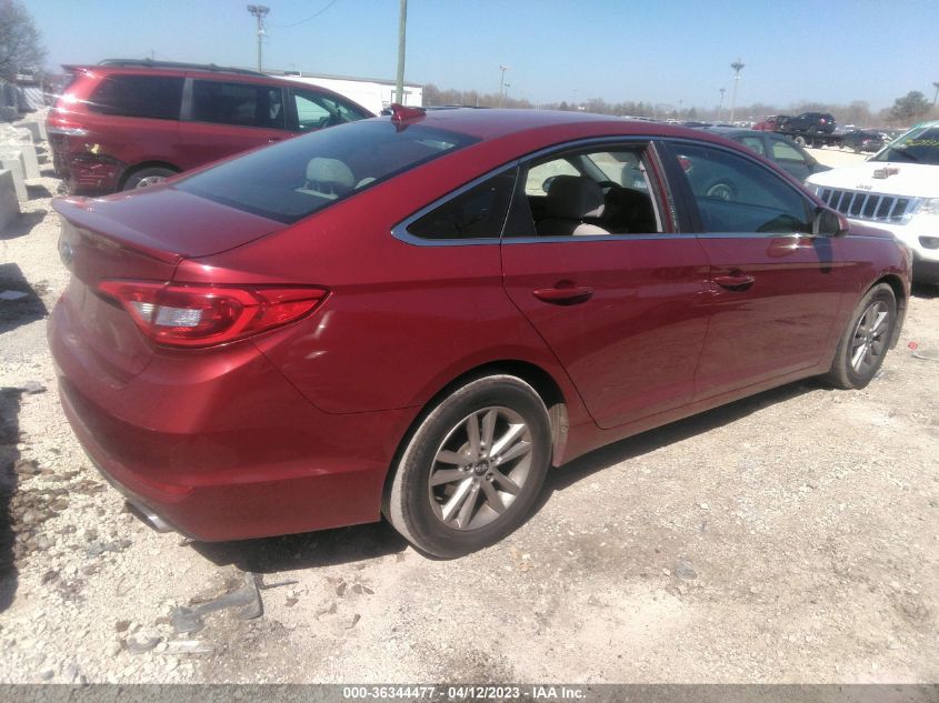 2015 HYUNDAI SONATA 2.4L SE - 5NPE24AF2FH203140