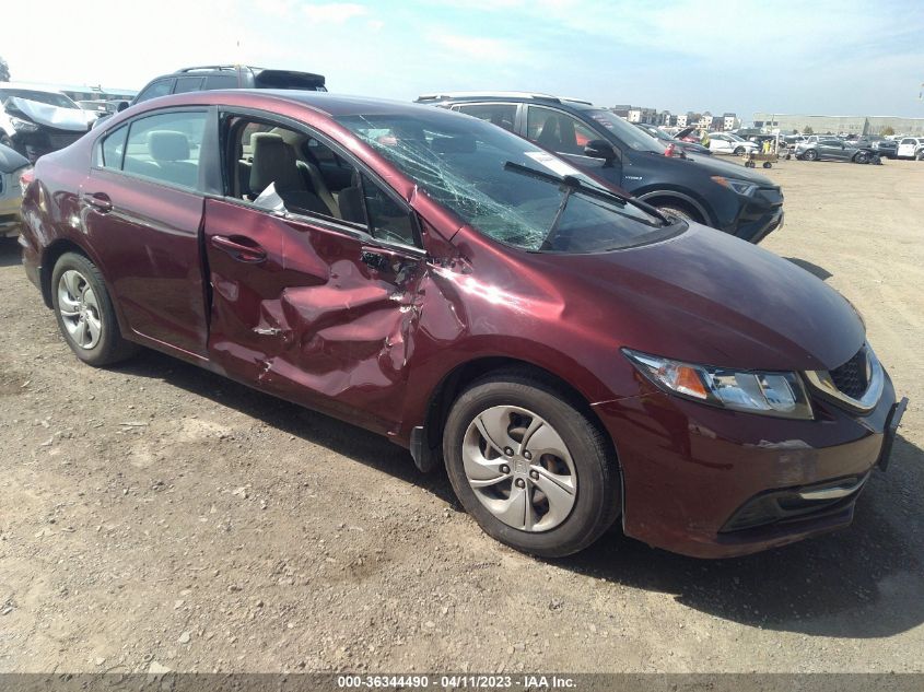 2014 HONDA CIVIC SEDAN LX - 19XFB2F58EE255710