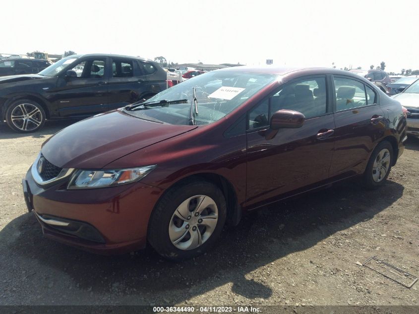 2014 HONDA CIVIC SEDAN LX - 19XFB2F58EE255710