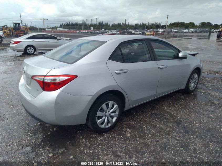 2015 TOYOTA COROLLA L/LE/S/S PLUS/LE PLUS - 2T1BURHE6FC392224