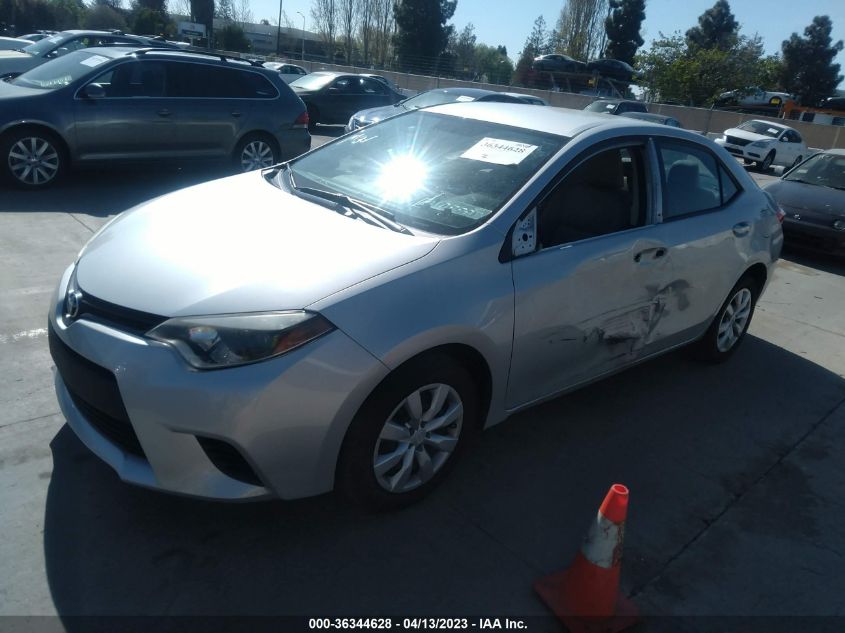 2014 TOYOTA COROLLA L/LE/S/S PLUS/LE PLUS - 5YFBURHE5EP167193