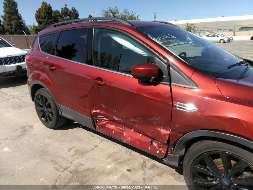 2016 FORD ESCAPE SE - 1FMCU0G95GUB38976