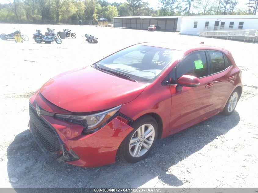 VIN JTND4MBE9M3117162 2021 TOYOTA COROLLA HATCHBACK SE