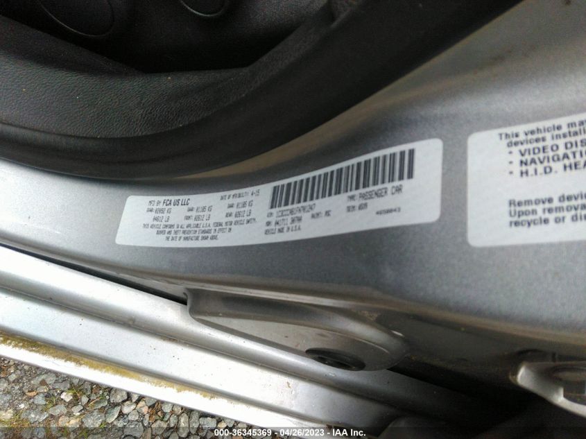 2015 CHRYSLER 200 LIMITED - 1C3CCCAB1FN701247