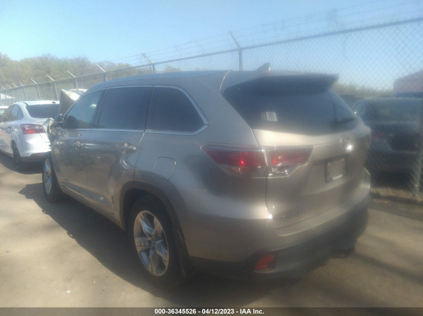 2016 TOYOTA HIGHLANDER LIMITED - 5TDDKRFH7GS328293