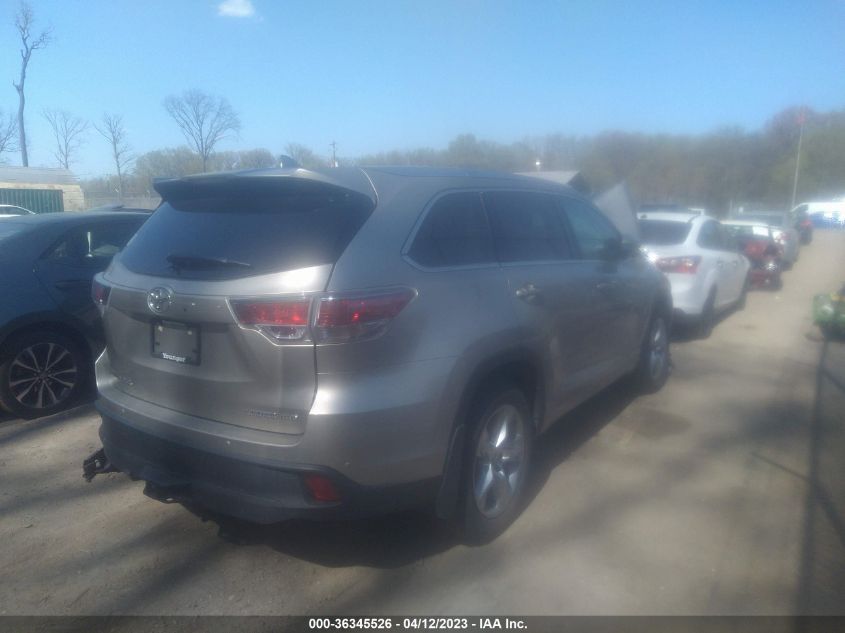 2016 TOYOTA HIGHLANDER LIMITED - 5TDDKRFH7GS328293