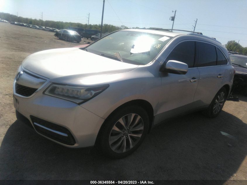 2014 ACURA MDX TECH PKG - 5FRYD4H49EB026898