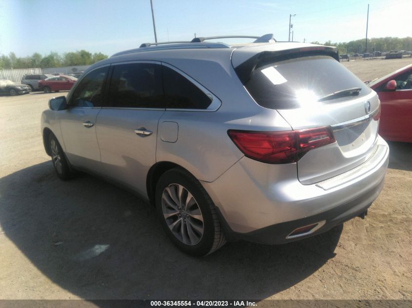 2014 ACURA MDX TECH PKG - 5FRYD4H49EB026898