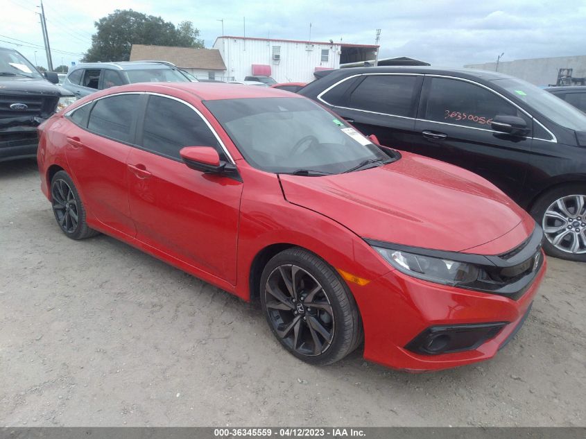 2019 HONDA CIVIC SEDAN SPORT - 2HGFC2F80KH571143