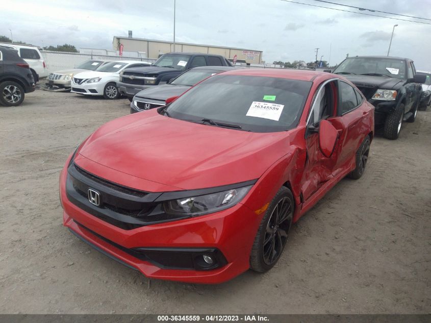 2019 HONDA CIVIC SEDAN SPORT - 2HGFC2F80KH571143
