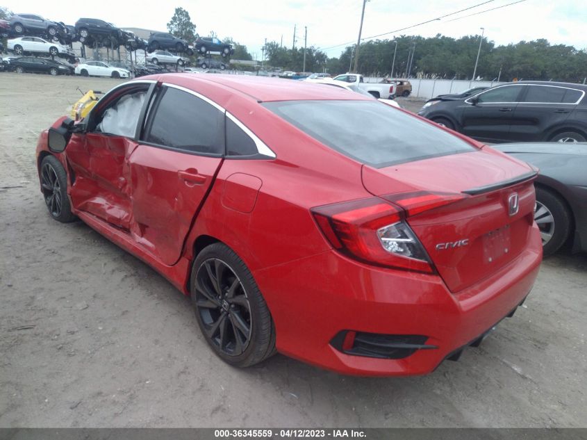 2019 HONDA CIVIC SEDAN SPORT - 2HGFC2F80KH571143
