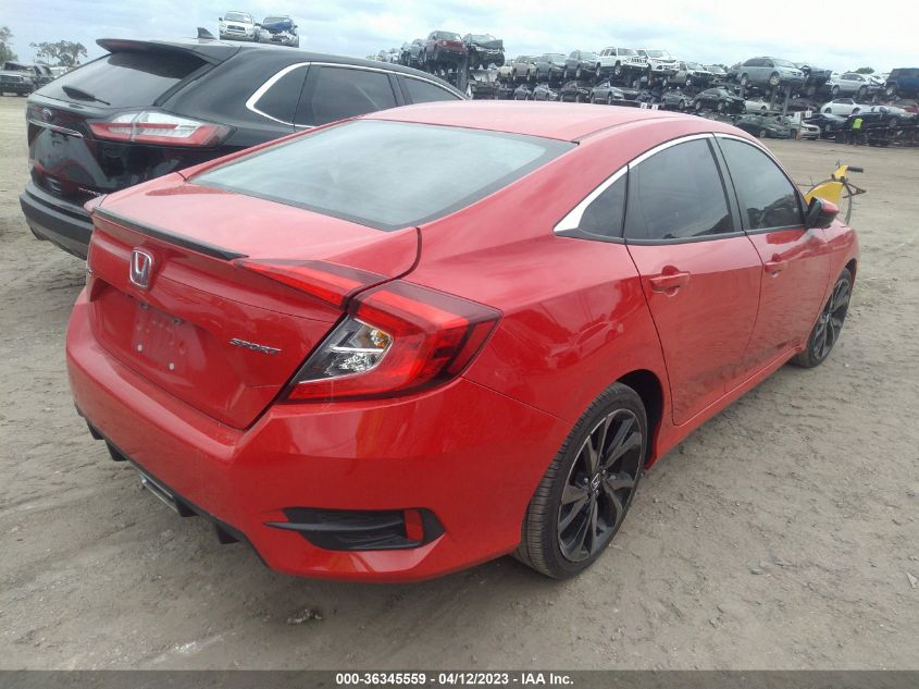 2019 HONDA CIVIC SEDAN SPORT - 2HGFC2F80KH571143