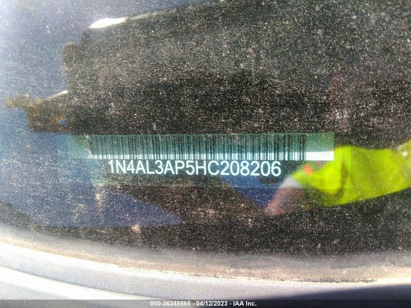 2017 NISSAN ALTIMA 2.5 SV - 1N4AL3AP5HC208206