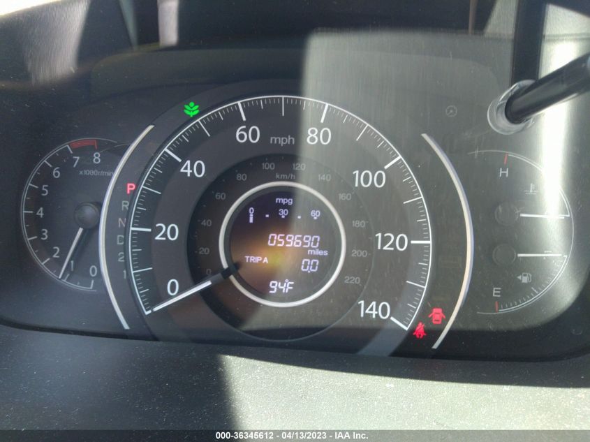 2013 HONDA CR-V EX-L - 2HKRM4H70DH667910