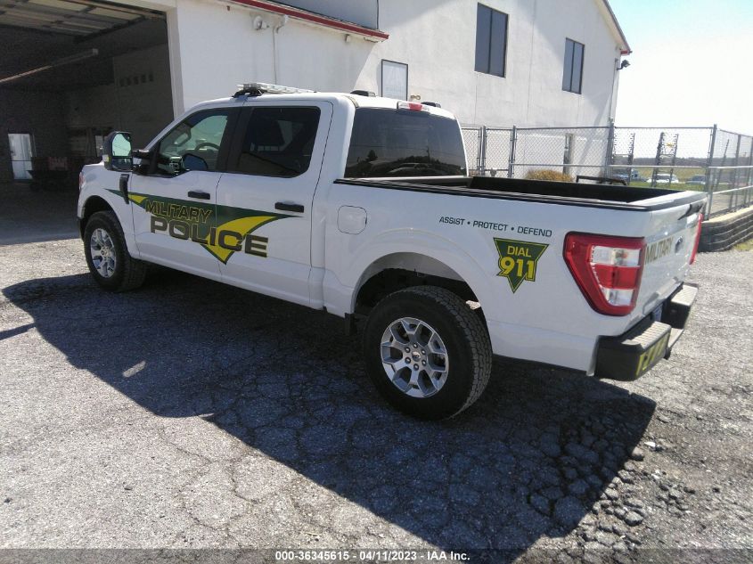 2021 FORD F-150 POLICE RESPONDER XL 1FTFW1P83MKE89854