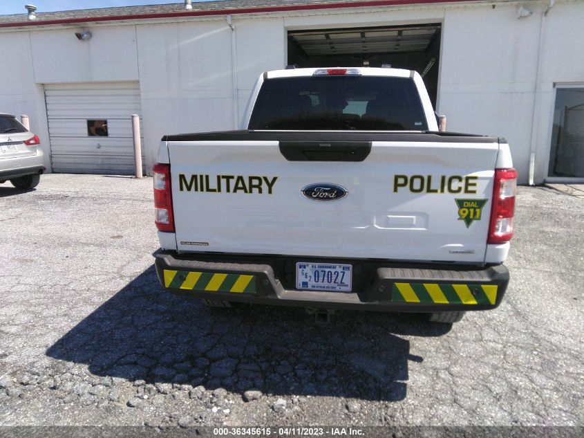 2021 FORD F-150 POLICE RESPONDER XL 1FTFW1P83MKE89854