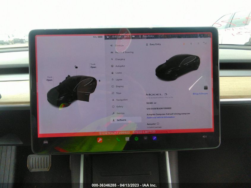 2019 TESLA MODEL 3 MID RANGE - 5YJ3E1EA2KF398922
