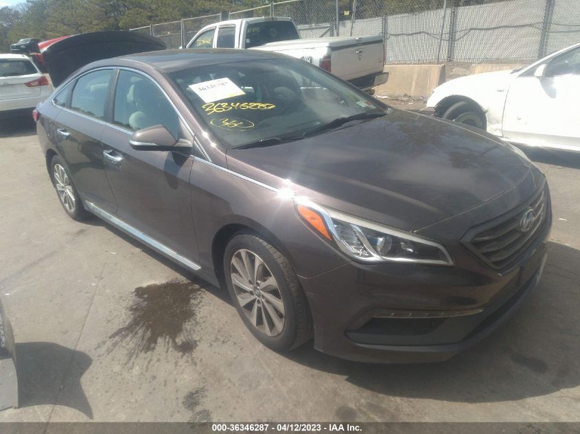 2016 HYUNDAI SONATA 2.4L SPORT - 5NPE34AF4GH430537