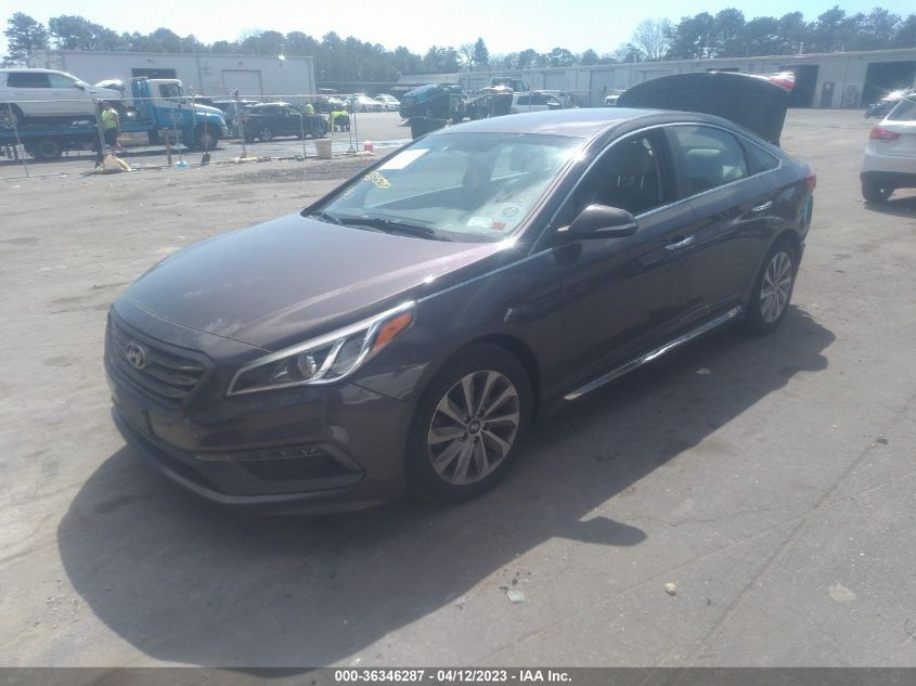 2016 HYUNDAI SONATA 2.4L SPORT - 5NPE34AF4GH430537