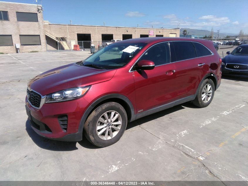 VIN 5XYPGDA51KG472717 Kia Sorento LX V6 2019 2