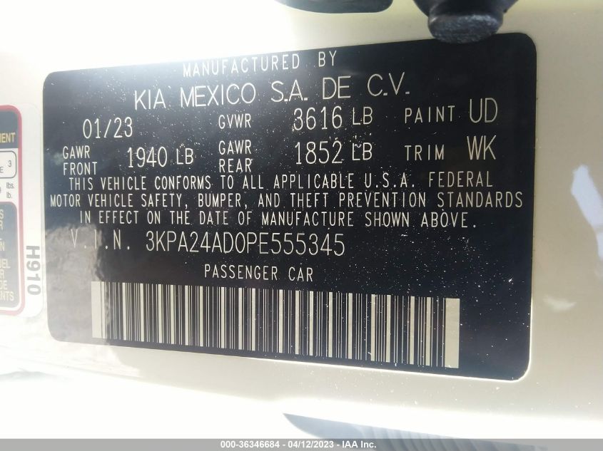 2023 KIA RIO LX - 3KPA24AD0PE555345