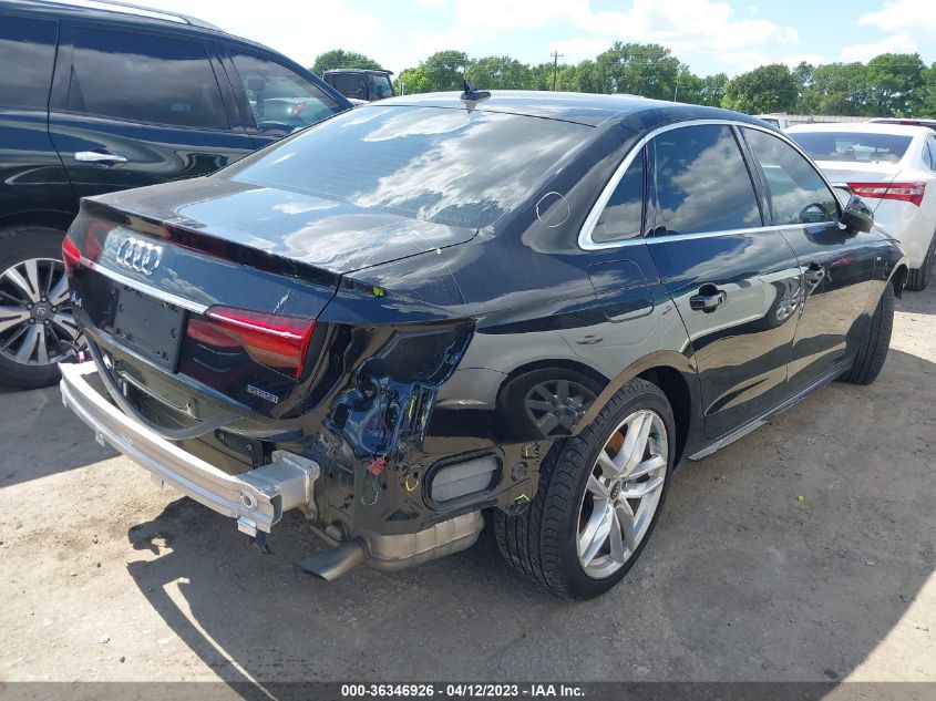 2021 AUDI A4 SEDAN S LINE PREMIUM - WAUDAAF49MA060726