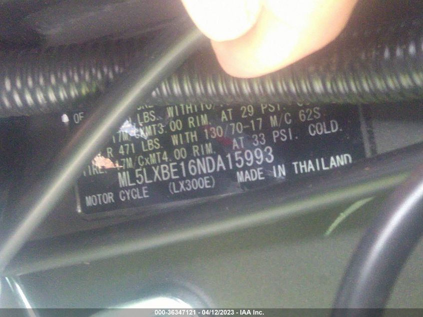 2022 KAWASAKI KLX300 E ML5LXBE16NDA15993