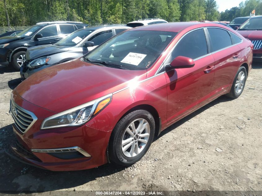 2015 HYUNDAI SONATA 2.4L SE - 5NPE24AF5FH227013