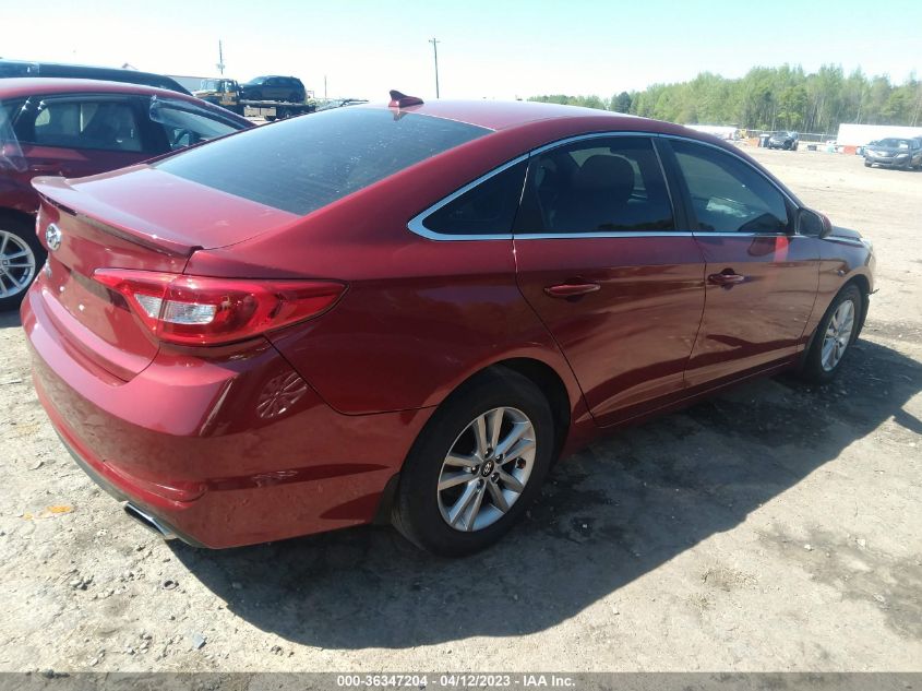 2015 HYUNDAI SONATA 2.4L SE - 5NPE24AF5FH227013