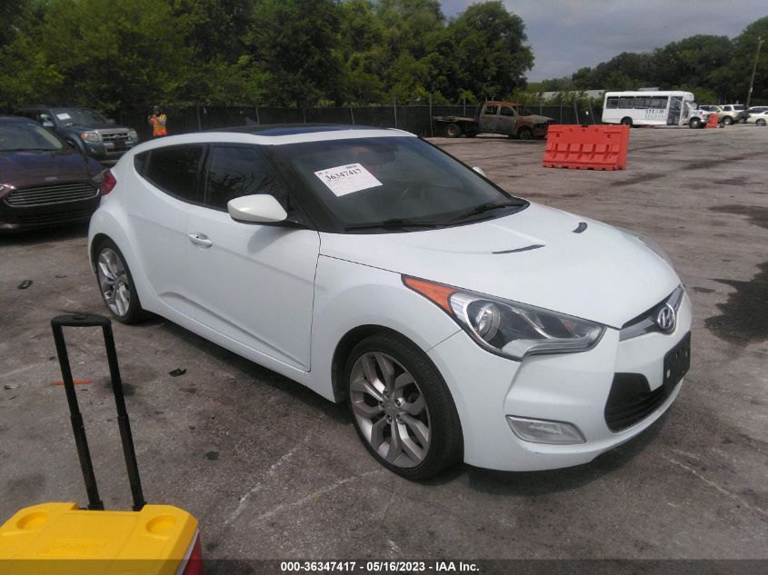 2013 HYUNDAI VELOSTER W/GRAY INT - KMHTC6AD0DU091032