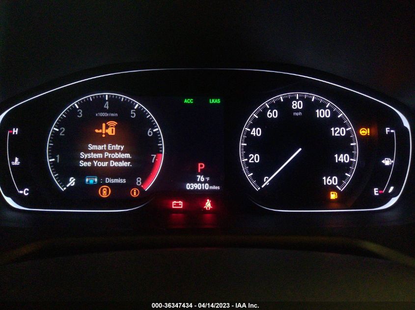 2018 HONDA ACCORD SEDAN EX-L 2.0T - 1HGCV2F50JA039469