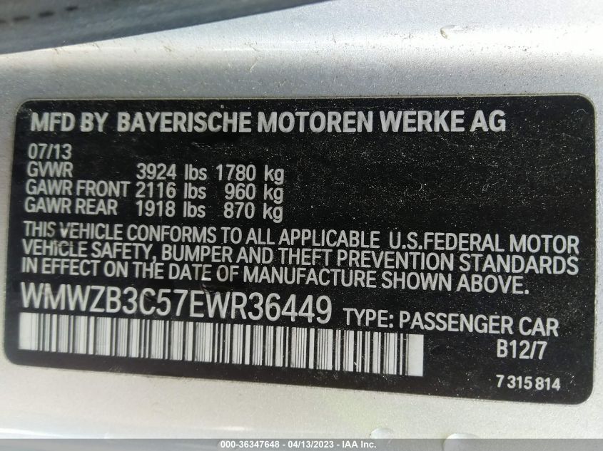 2014 MINI COOPER COUNTRYMAN - WMWZB3C57EWR36449