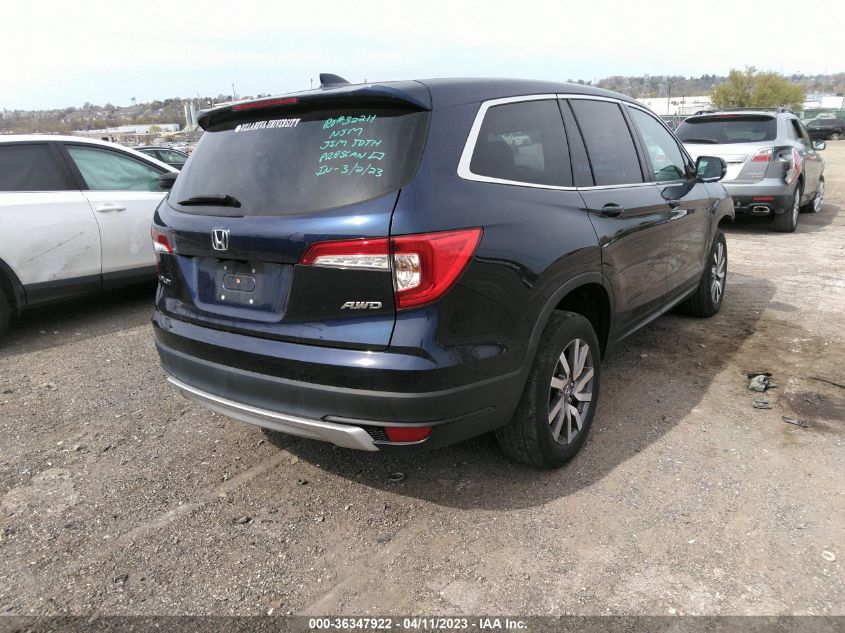 2019 HONDA PILOT EX - 5FNYF6H30KB077796