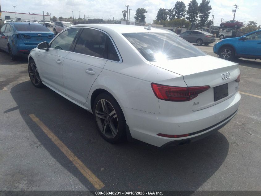 2017 AUDI A4 ULTRA PREMIUM PLUS - WAULMAF44HN059016