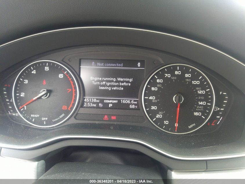2017 AUDI A4 ULTRA PREMIUM PLUS - WAULMAF44HN059016